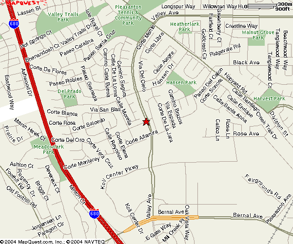 map to the Pleasanton Family History Center