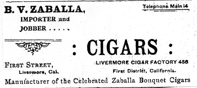 Ad for cigar store