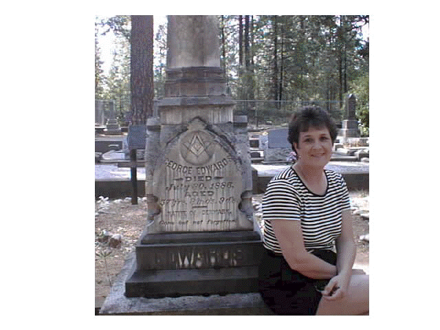 Linda Trudeau and George's Headstone